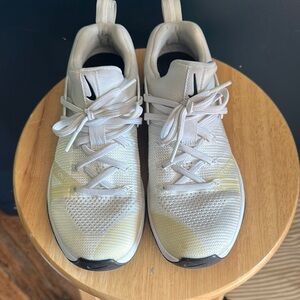 Nike Cream and White Knit Sneakers